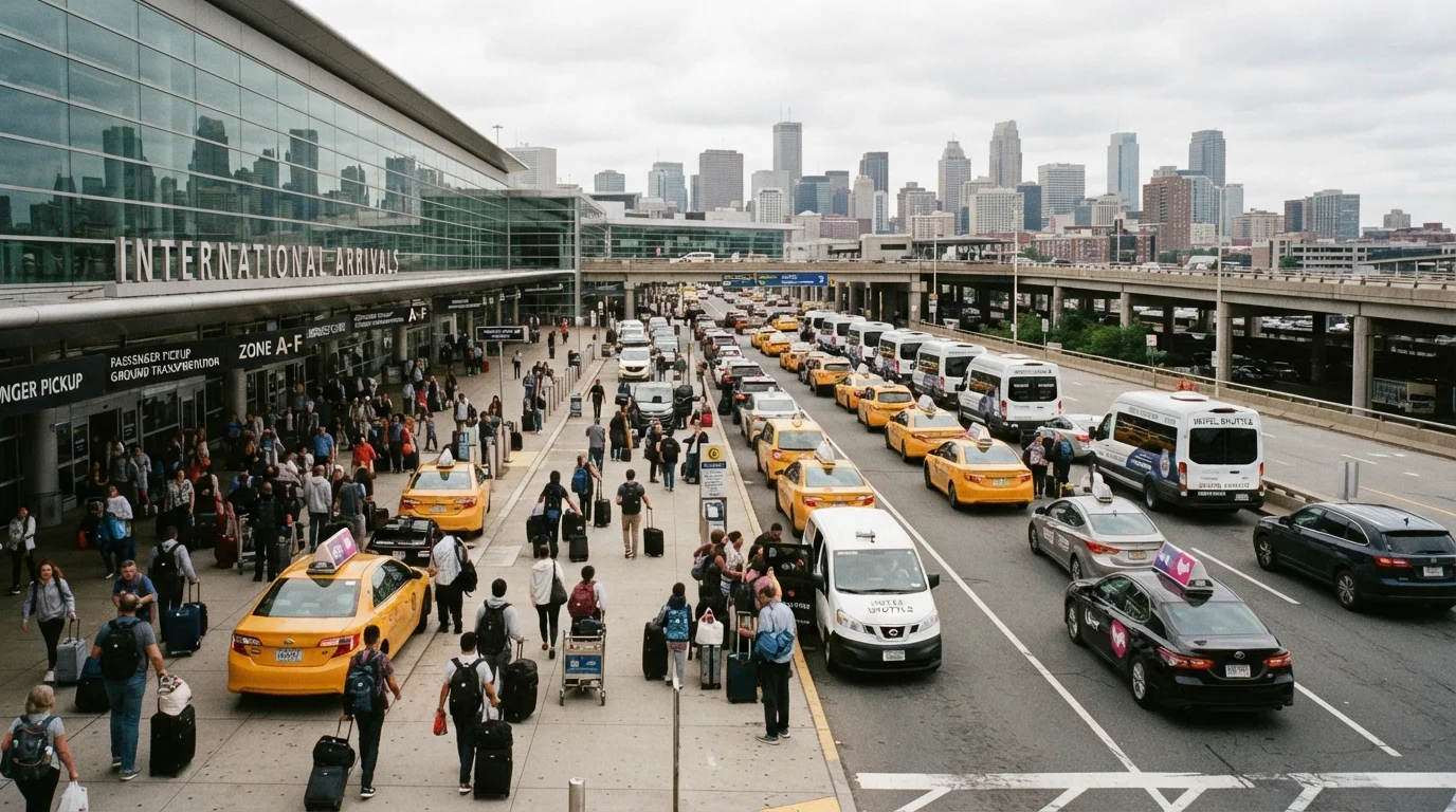 Ground Transportation at Airports: Taxis, Shuttles, Rideshares, and Trains