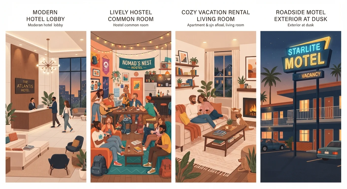Hotel, Hostel, Vacation Rental, or Motel: Matching Accommodation to Your Trip