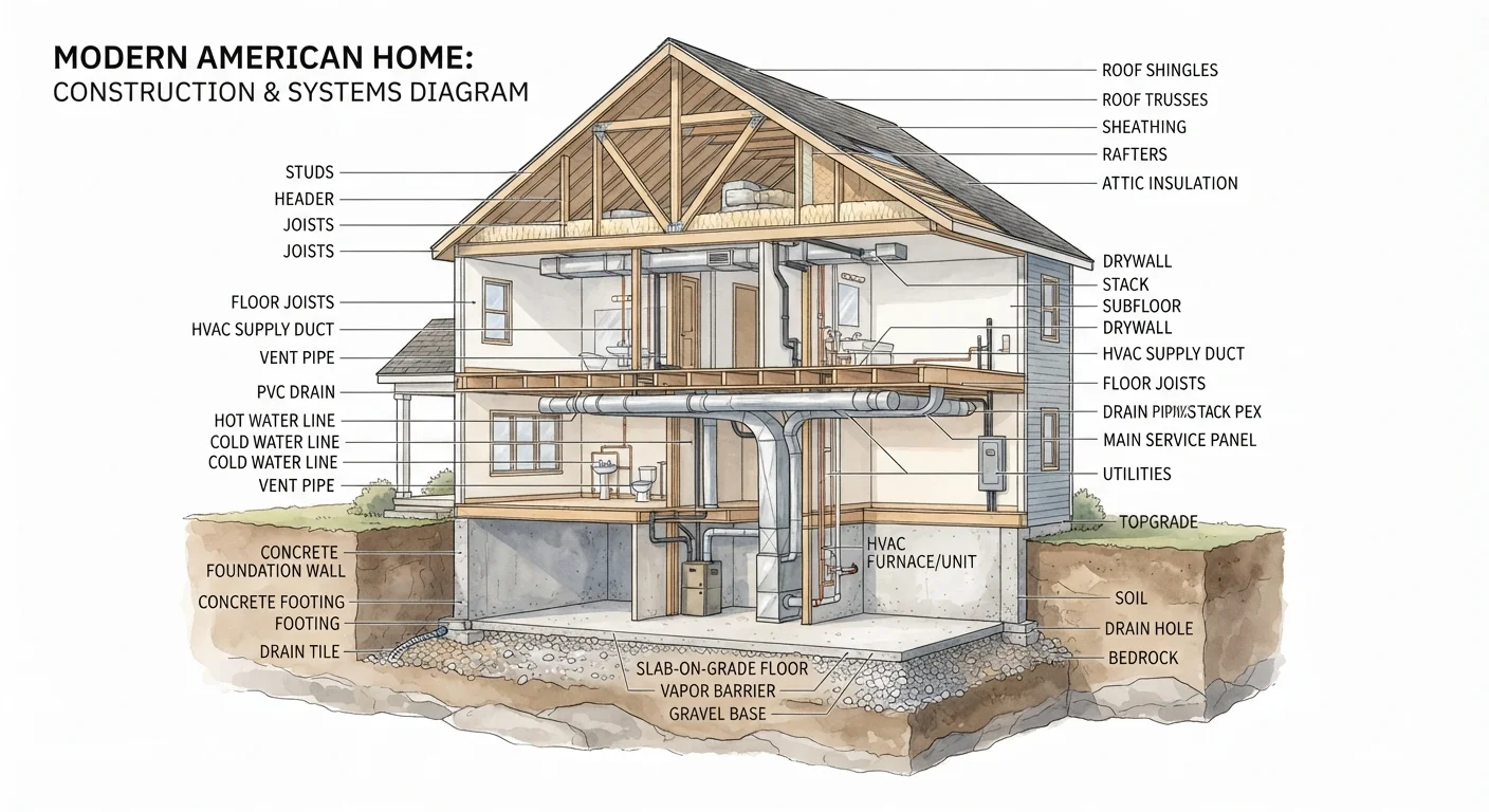 Roof, Plumbing, HVAC, and Foundation: Understanding Your Home's Four Critical Systems
