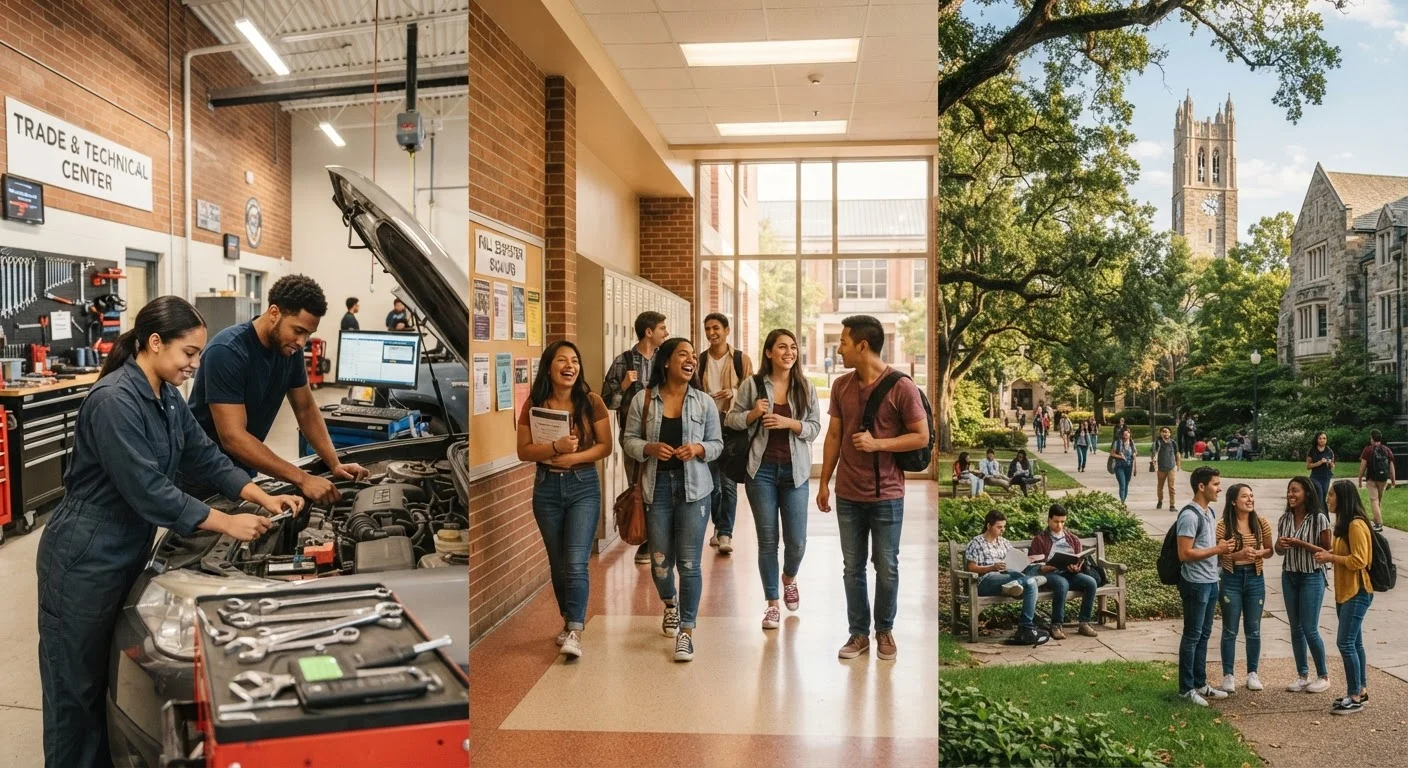 Trade School, Community College, or Four-Year University: What Sets Them Apart